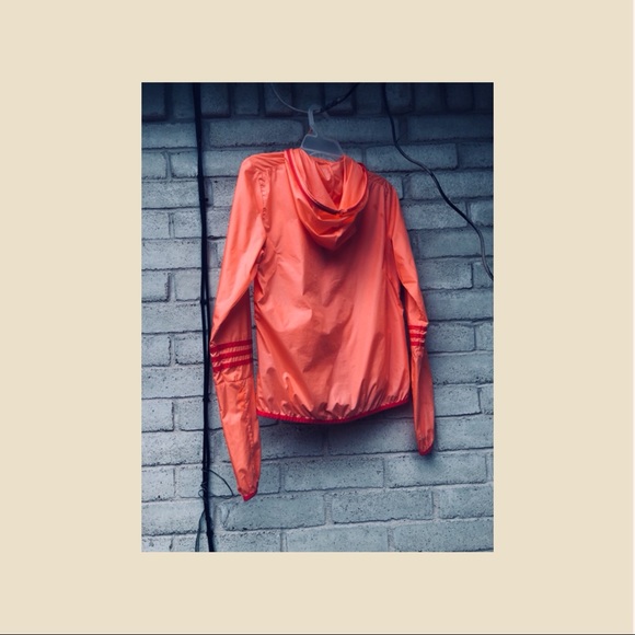 Adidas tangerine windbreaker - Picture 2 of 2